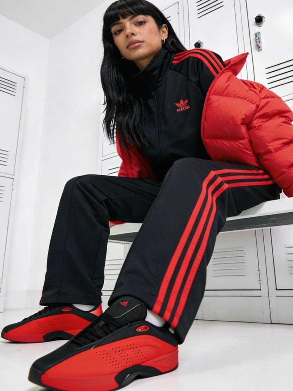 Adidas Nova‎ IIInfinity Red/Black Sneakers JQ2772 Men’s 7 / Women’s 8 Unisex